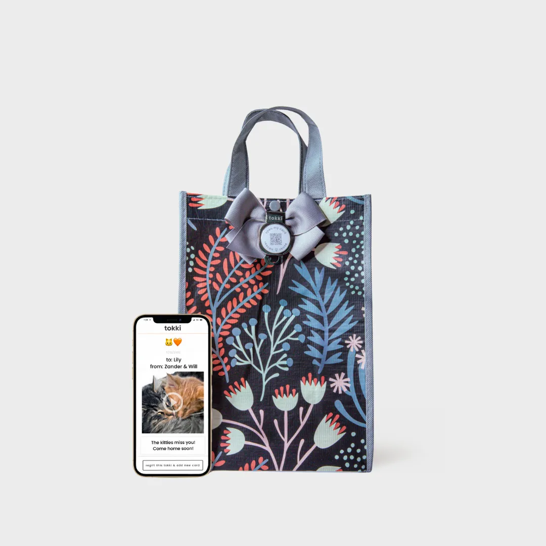 Inspire | Wine | Reusable Gift Bag   QR Greeting Card