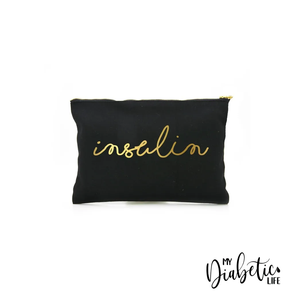 Insulin - Gold Foil - Carry all storage bag