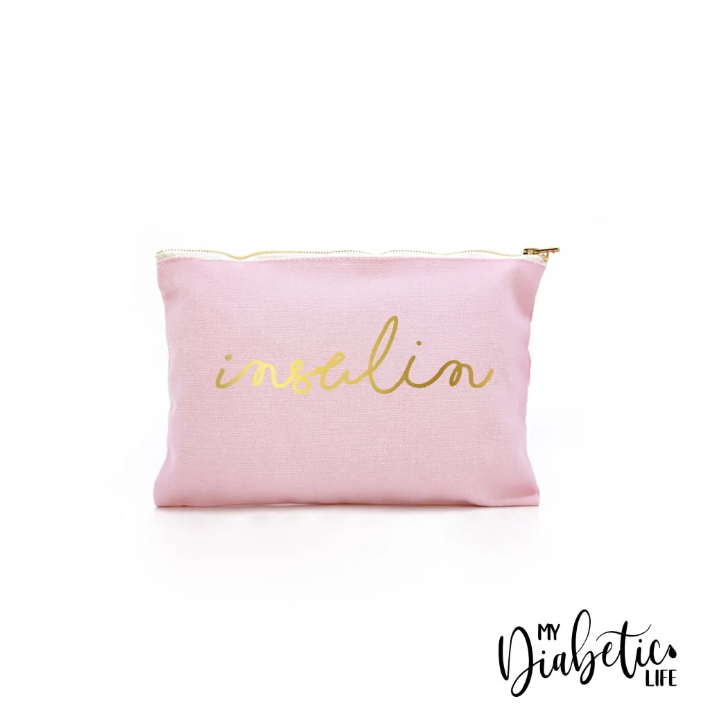 Insulin - Gold Foil - Carry all storage bag