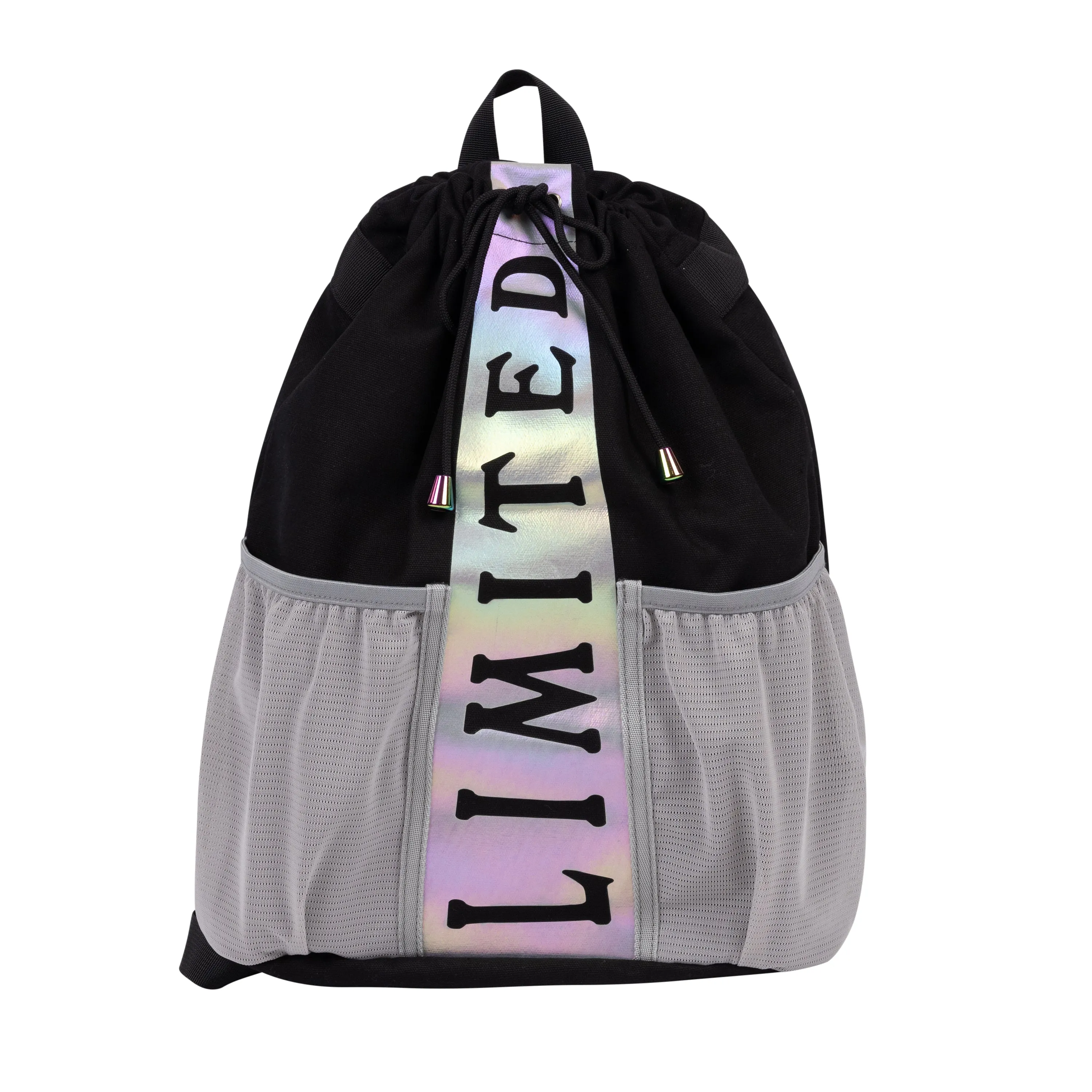 Iridescent Drawstring Backpack