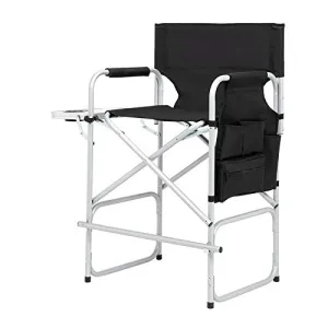 Iron Round Pipe Makeup Chair Without Carrying Bag