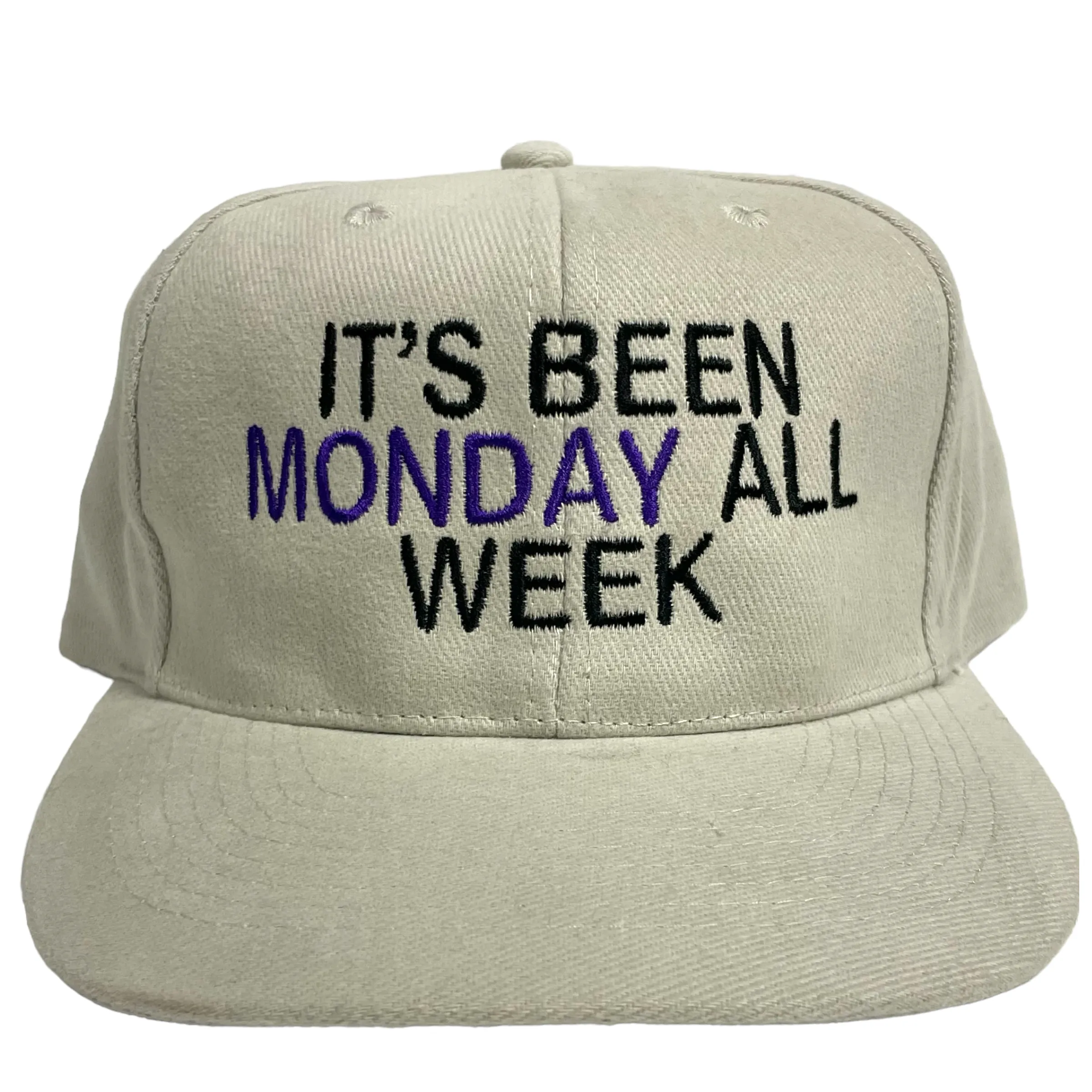 ITS BEEN MONDAY ALL WEEK Vintage Strapback Cap Hat Funny Custom Embroidered