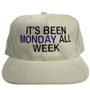 ITS BEEN MONDAY ALL WEEK Vintage Strapback Cap Hat Funny Custom Embroidered