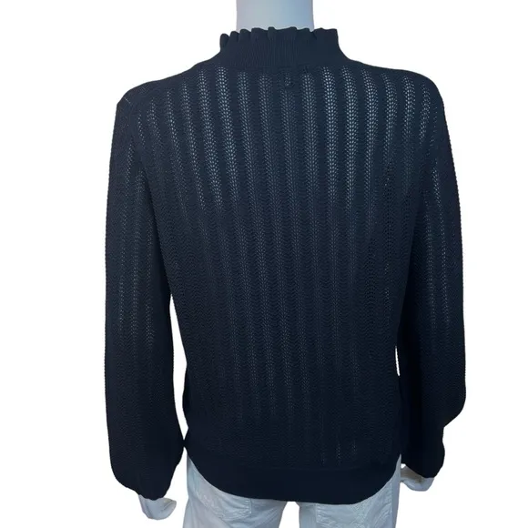 J. Crew Long Sleeve Ruffle Neck Sweater