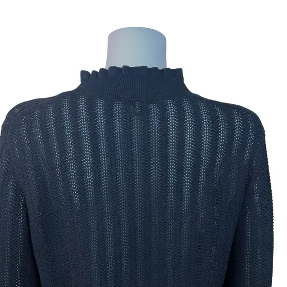 J. Crew Long Sleeve Ruffle Neck Sweater