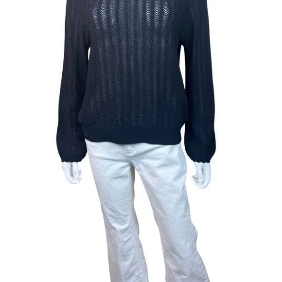 J. Crew Long Sleeve Ruffle Neck Sweater
