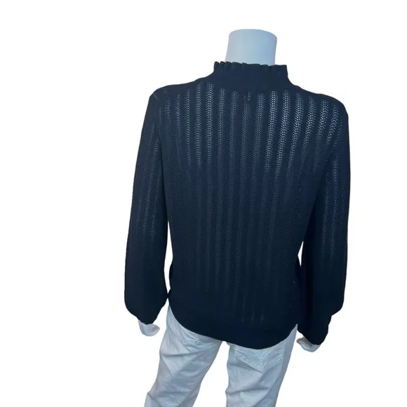 J. Crew Long Sleeve Ruffle Neck Sweater