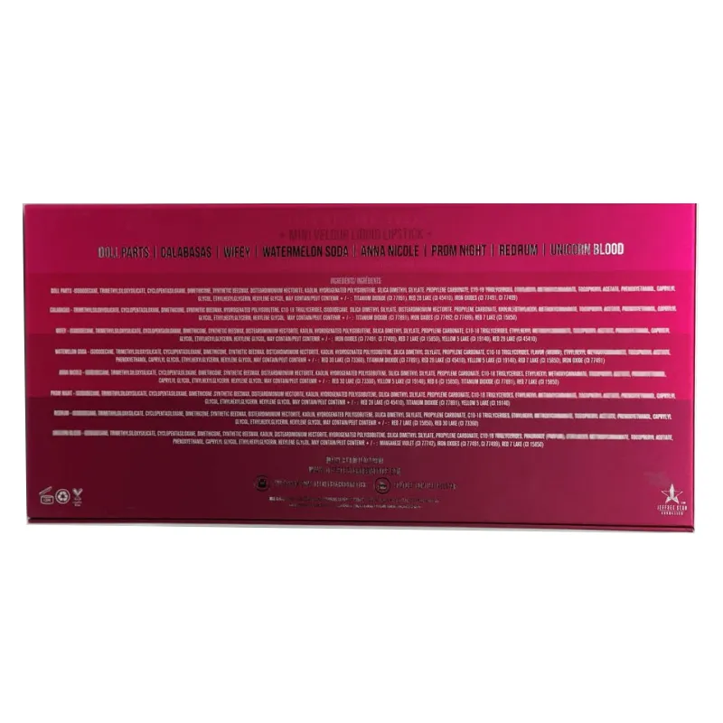 Jeffree Star Cosmetics The Mini Velour Liquid Lipstick Bundle - Red & Pink