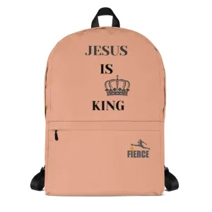 JESUS IS KING Pink Backpack