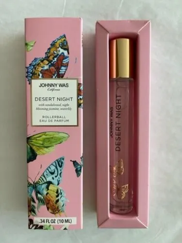 Johnny Was Desert Night Rollerball 10 ML Oil Perfume Roll Scent Pink Box USA NEW