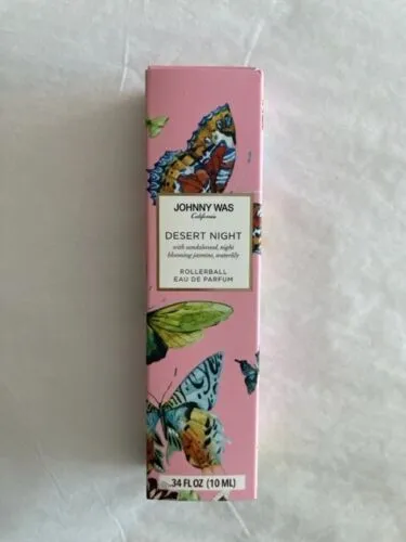 Johnny Was Desert Night Rollerball 10 ML Oil Perfume Roll Scent Pink Box USA NEW
