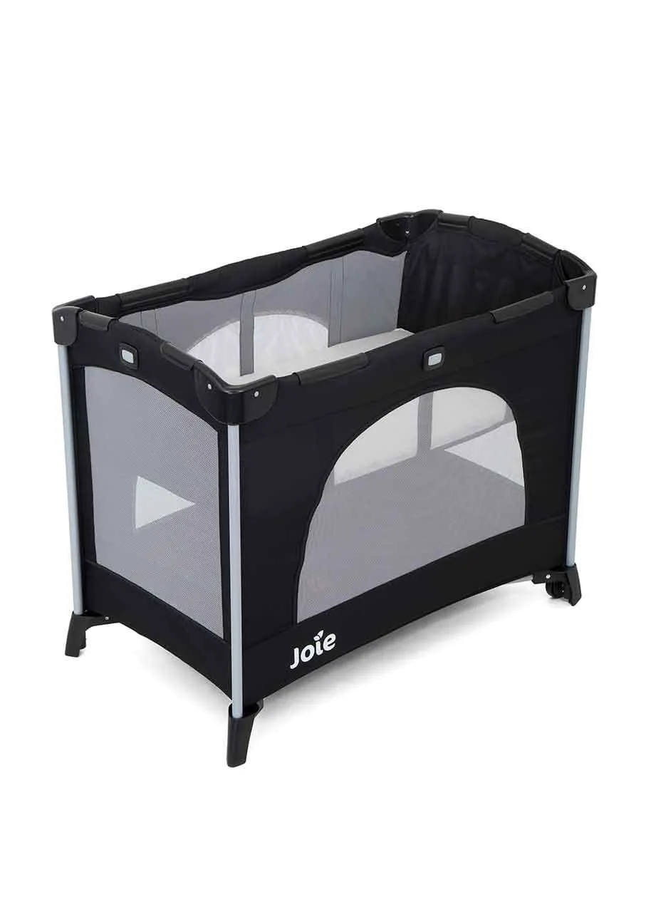 Joie Kubbie Compact Travel Cot - Coal