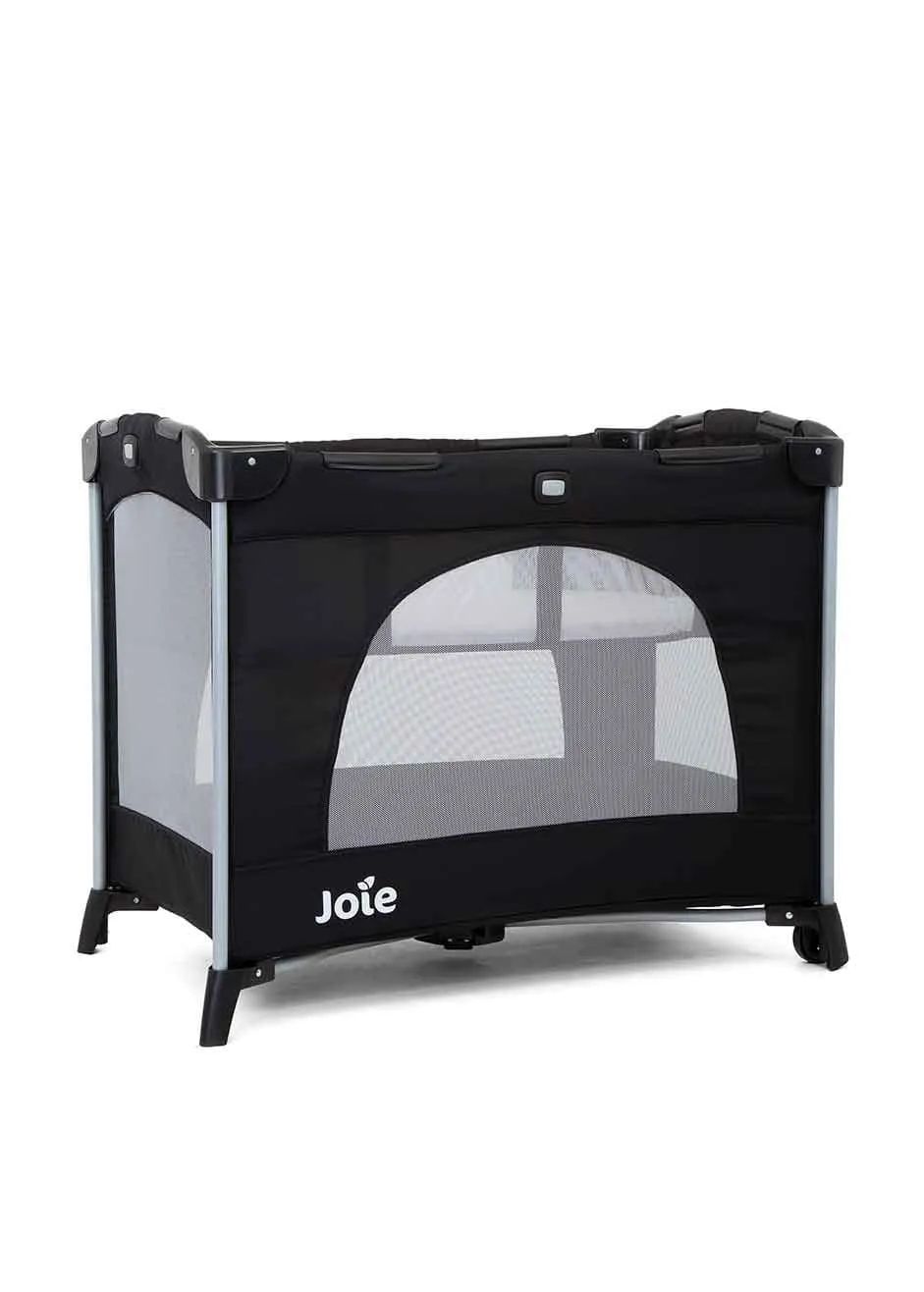 Joie Kubbie Compact Travel Cot - Coal