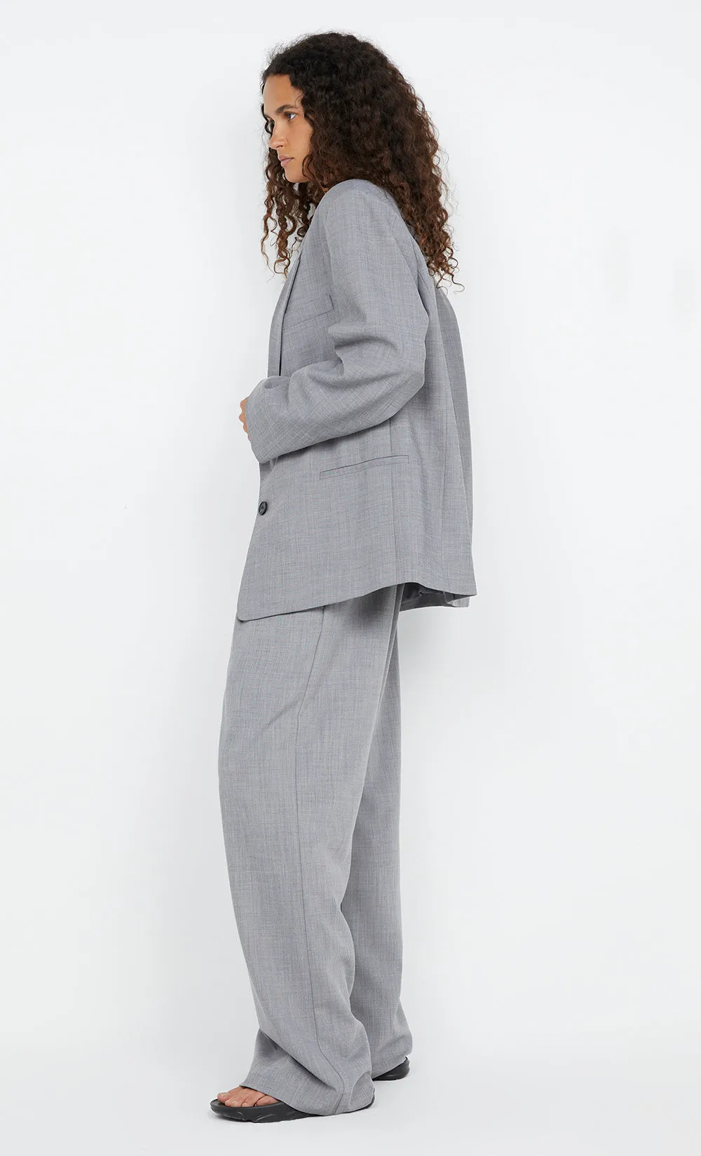 JORDIN BLAZER  - CHARCOAL WEAVE