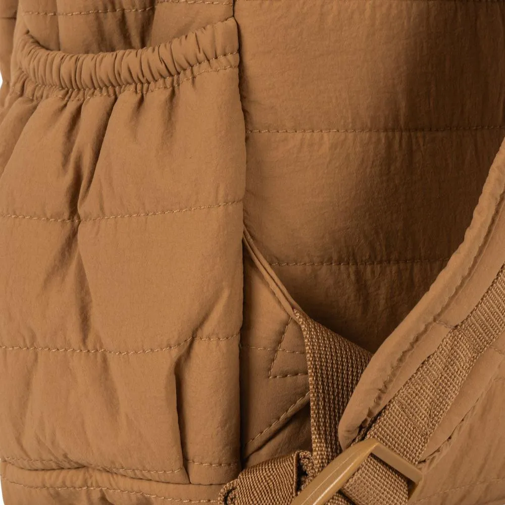 Juno Embroidered Lemon Quilted Backpack (Tobacco)