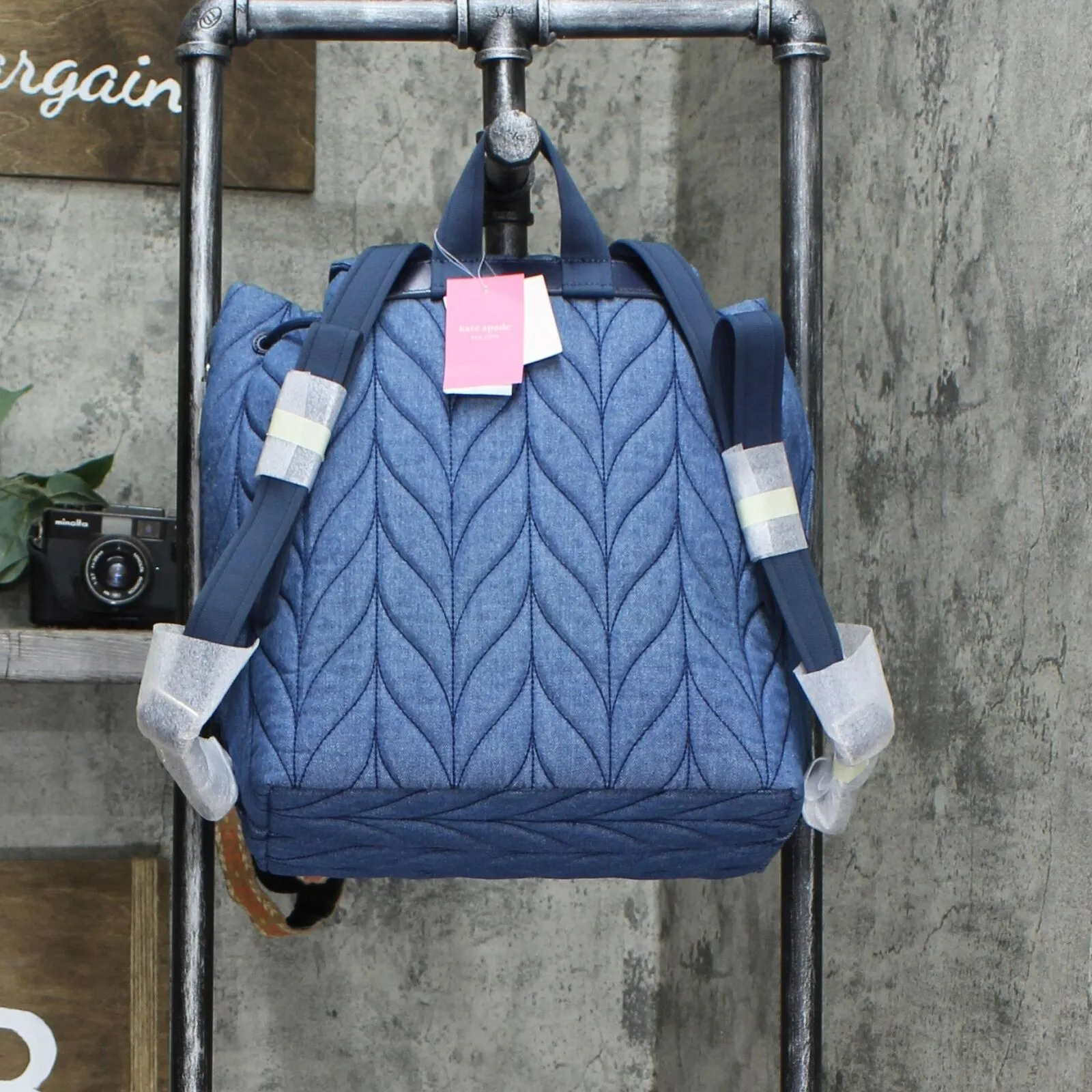 Kate Spade New York Ellie Large Flap Denim Backpack