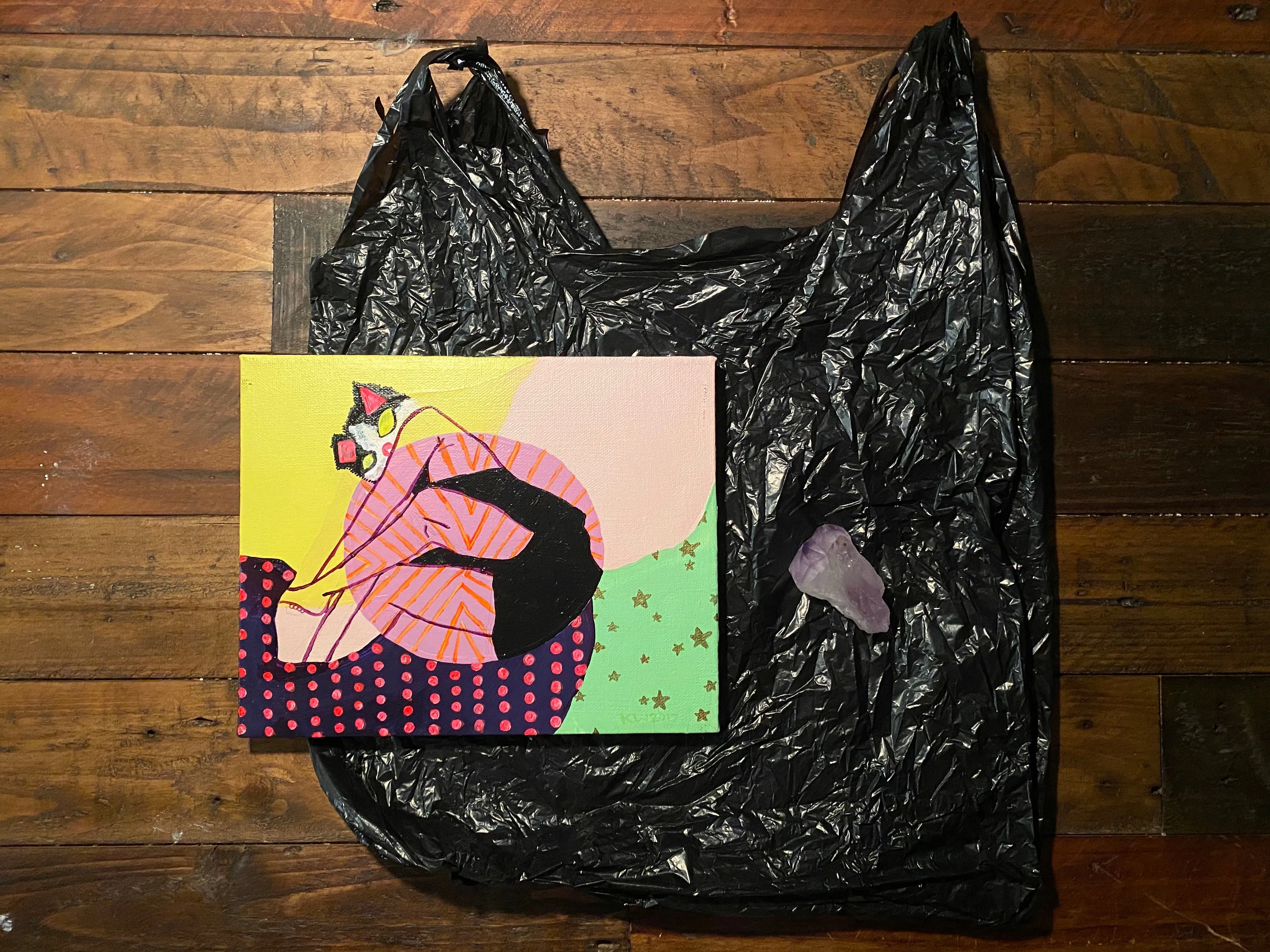 Kellesimone Waits, "Trashy Collage" SOLD