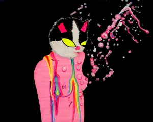 Kellesimone Waits, "Trashy Shower" SOLD