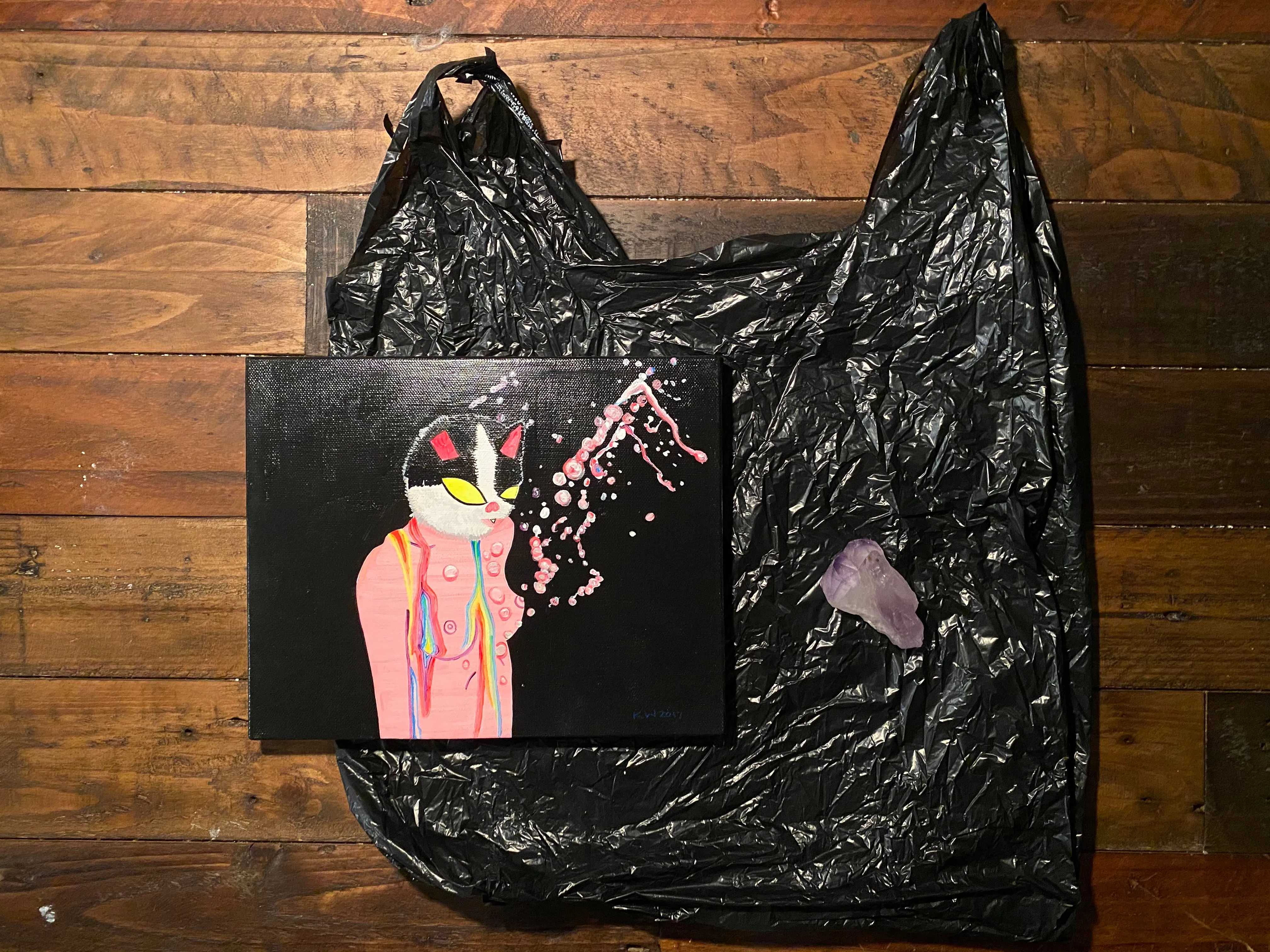 Kellesimone Waits, "Trashy Shower" SOLD