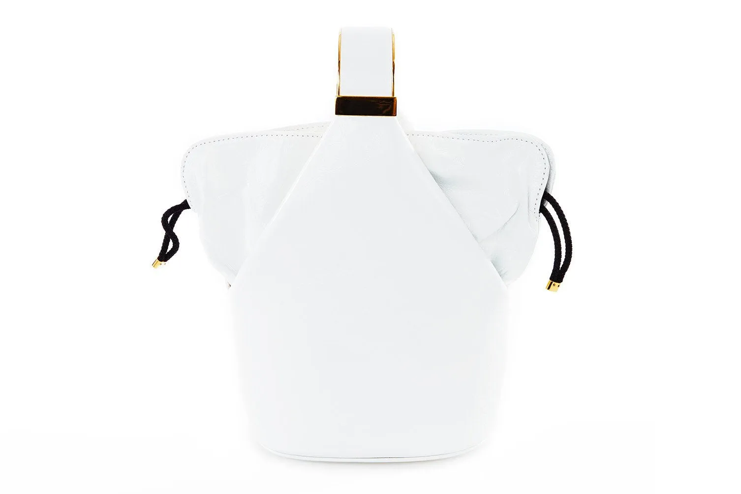 Kit Bracelet Bag in White Leather