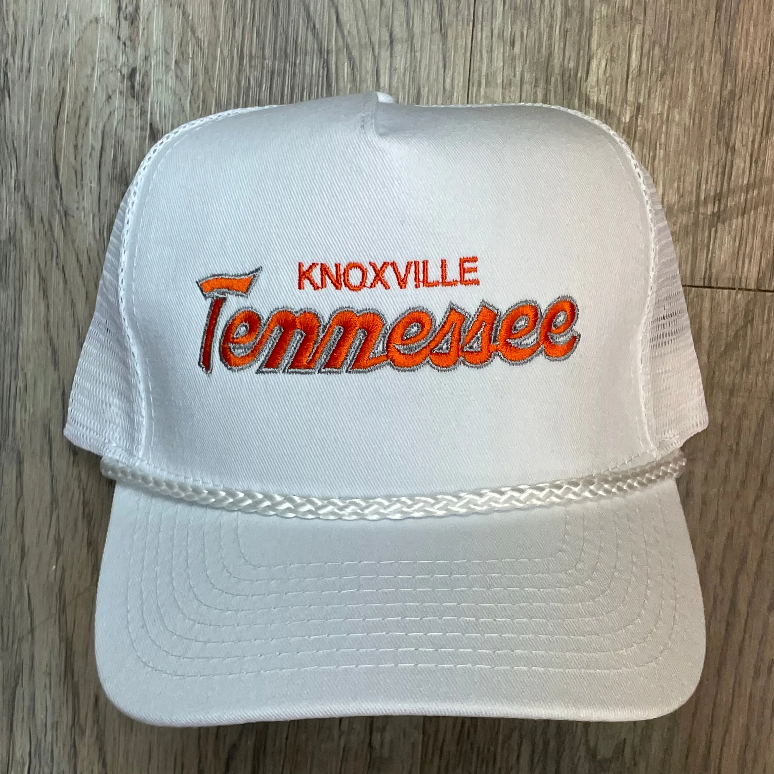 Knoxville Tennessee Mesh Trucker Snapback Rope Cap Hat Custom embroidery Knoxville, TN