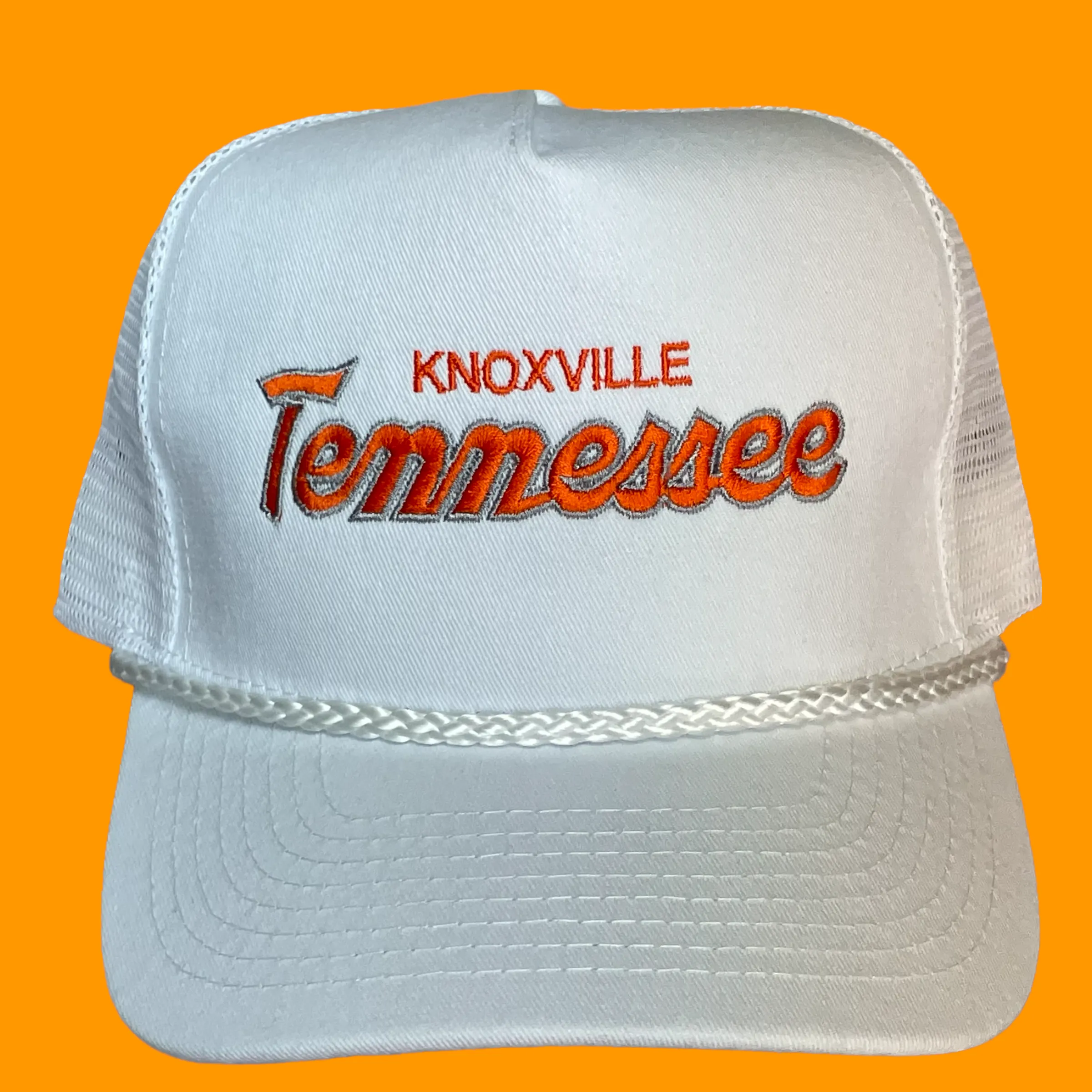 Knoxville Tennessee Mesh Trucker Snapback Rope Cap Hat Custom embroidery Knoxville, TN