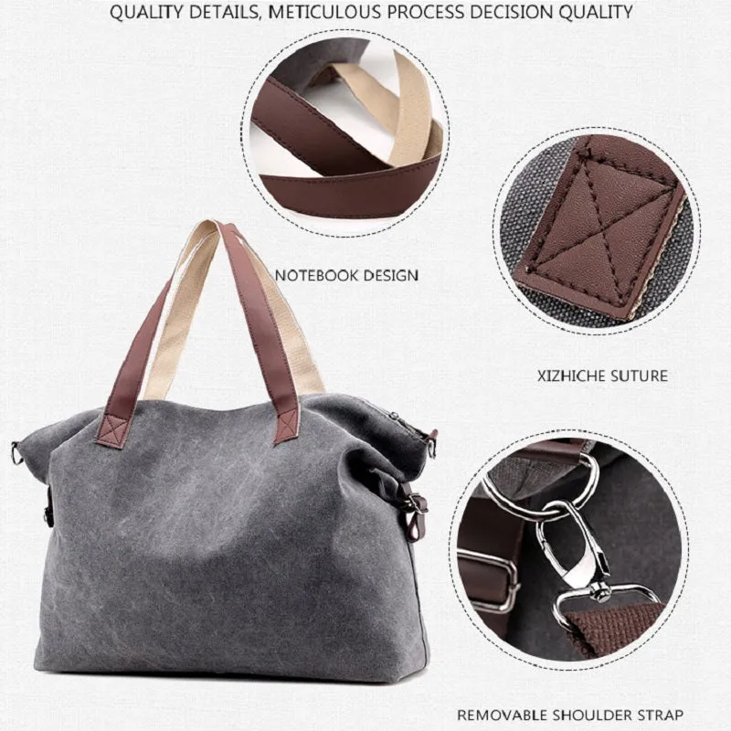 Large Capacity Canvas Bag