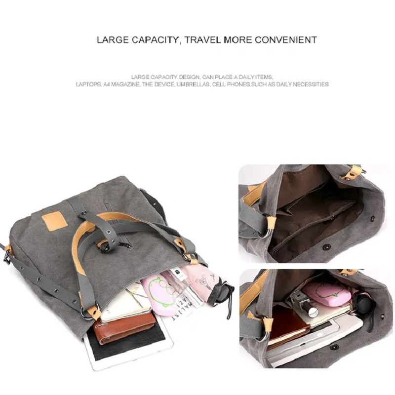 Large Capacity Canvas Handbag