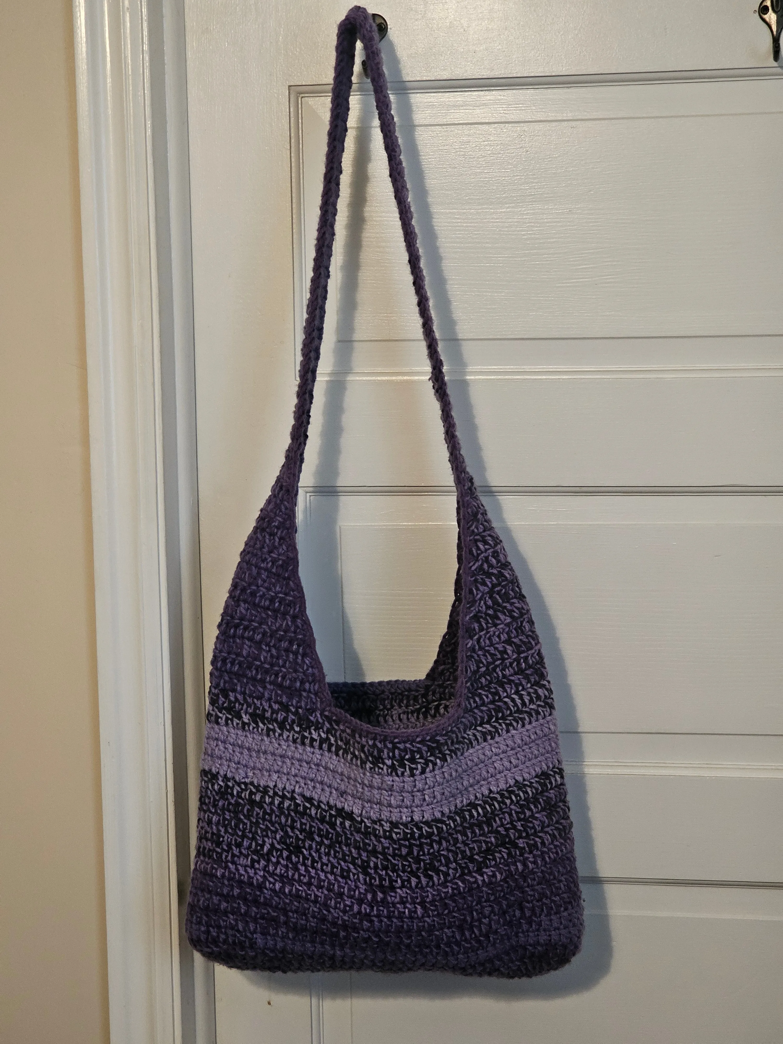 Large Crochet Hobo Bag