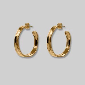 Large Thin Hoop Earrings