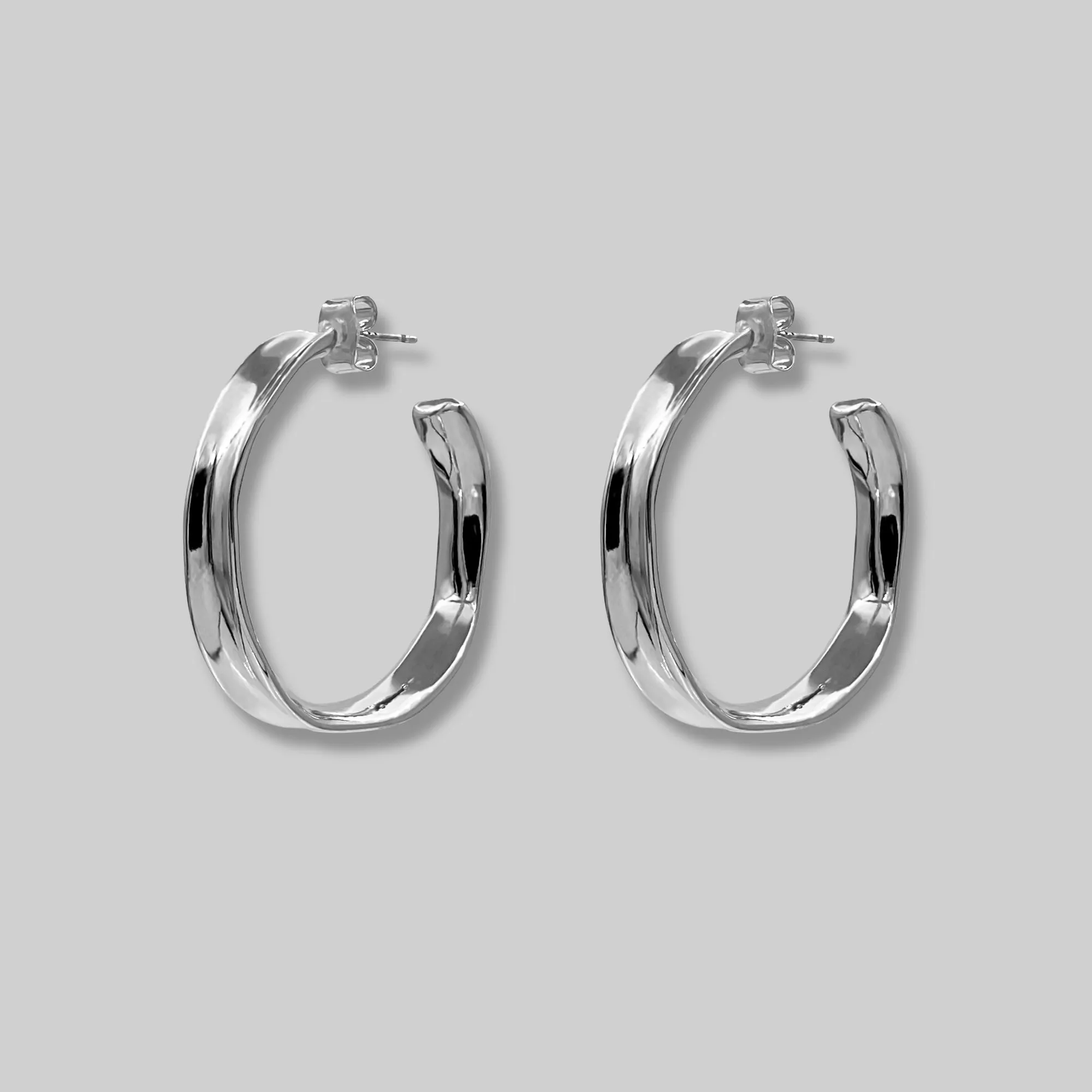 Large Thin Hoop Earrings