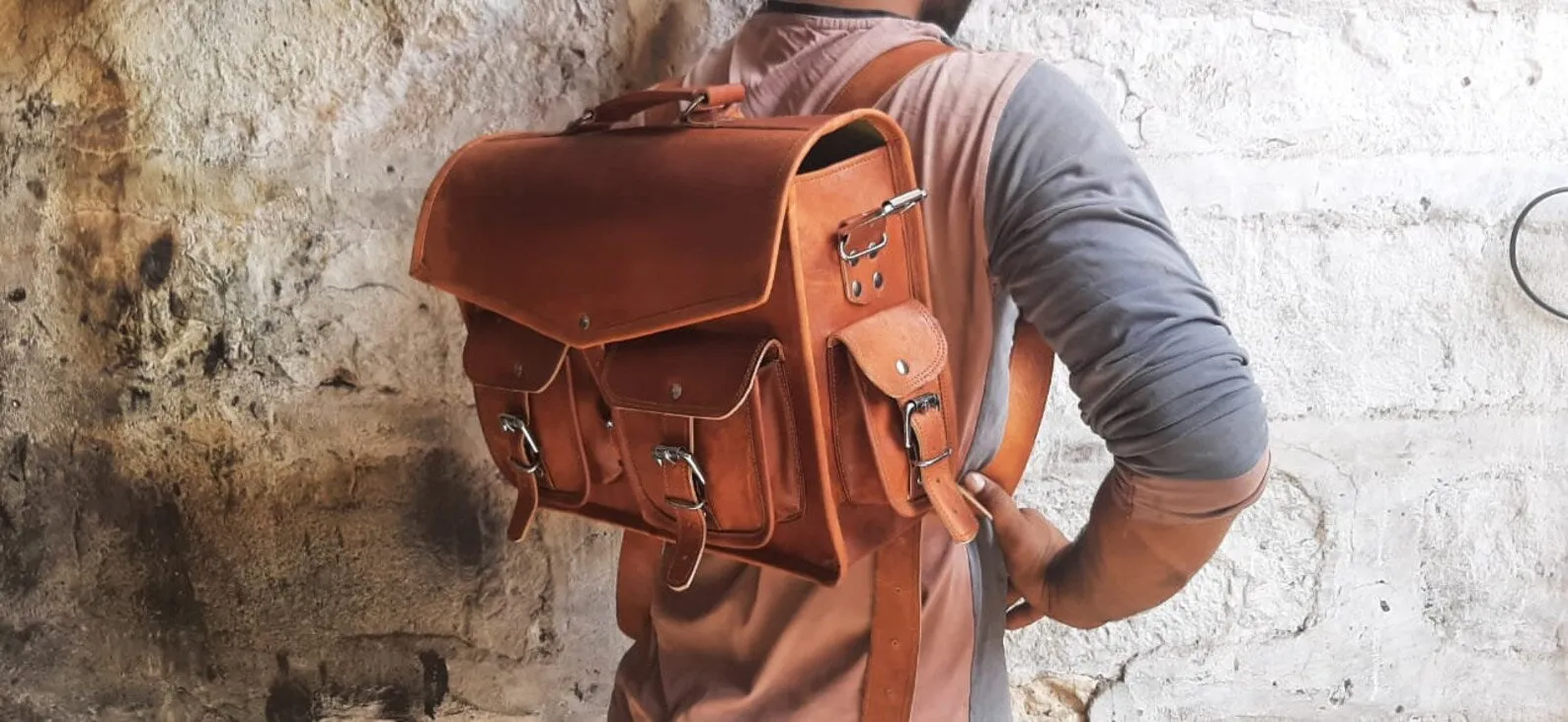 Leather Backpack , Leather Satchel bag