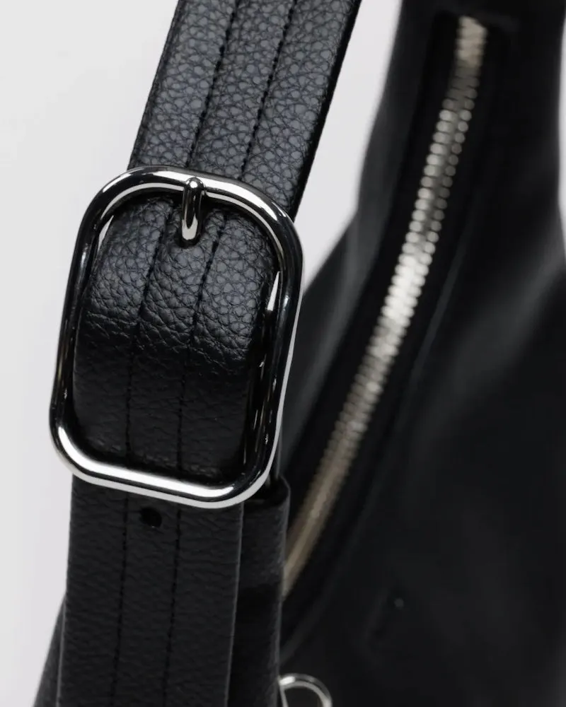 Leather Mini Black Shoulder Bag