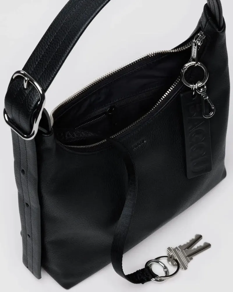 Leather Mini Black Shoulder Bag