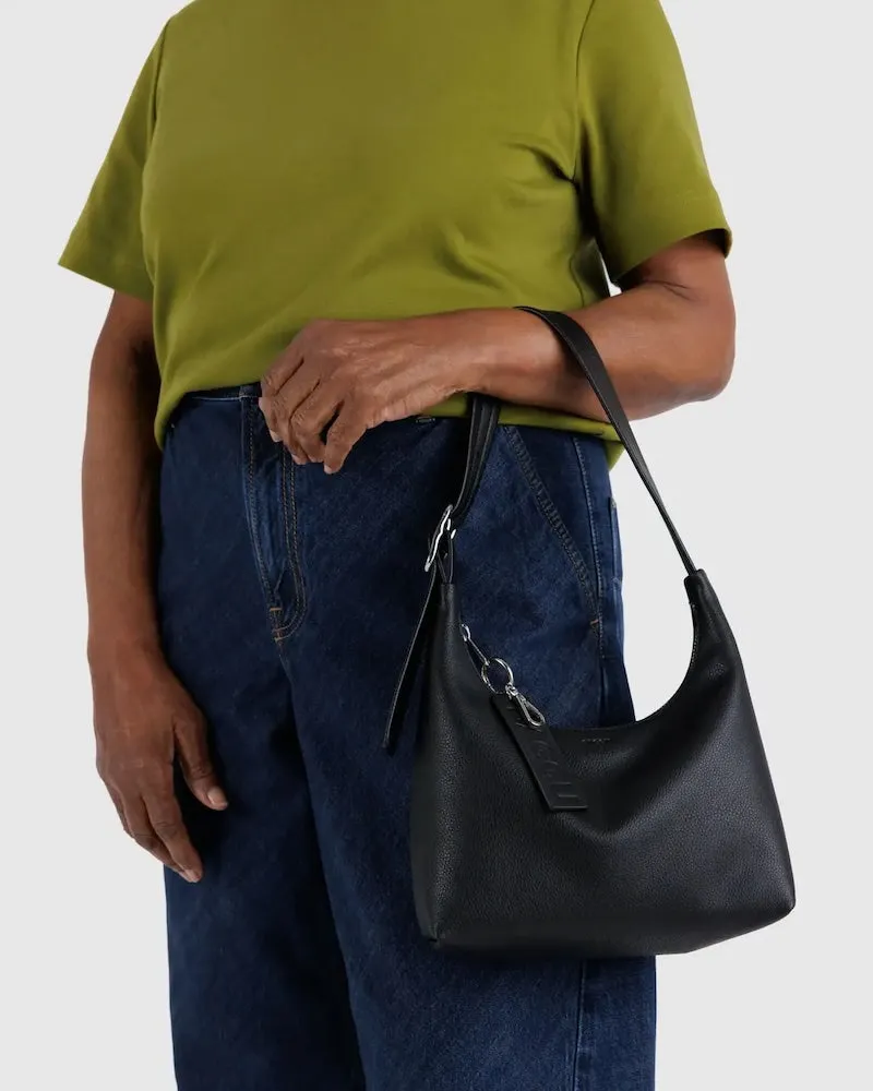 Leather Mini Black Shoulder Bag