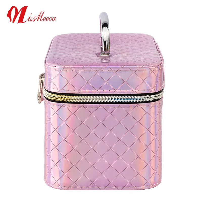 Led Cosmetic Case With Mirrors Sets Professional Lighted Makeup Bag Mirror