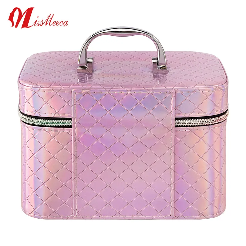 Led Cosmetic Case With Mirrors Sets Professional Lighted Makeup Bag Mirror