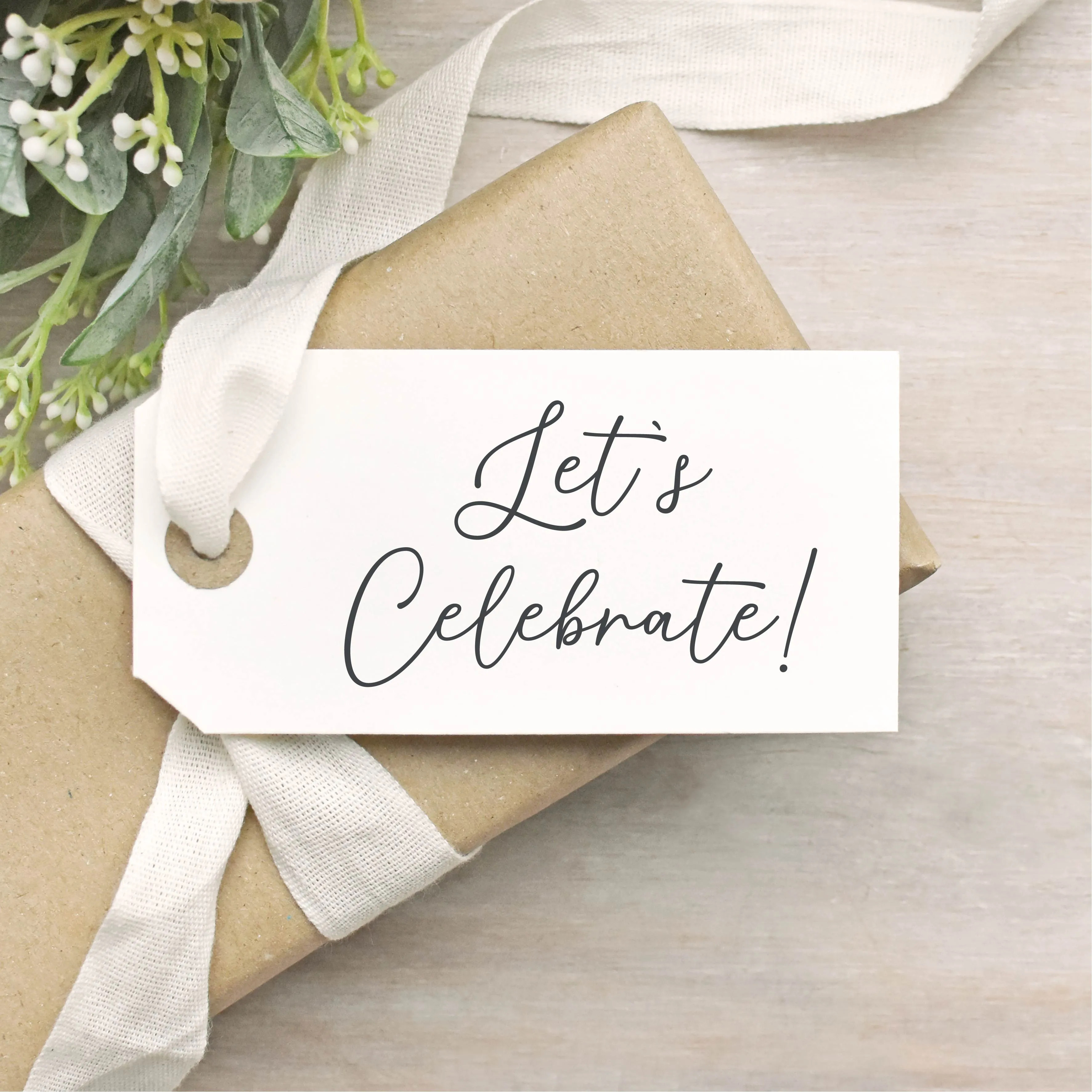 Let's Celebrate Rubber Stamp