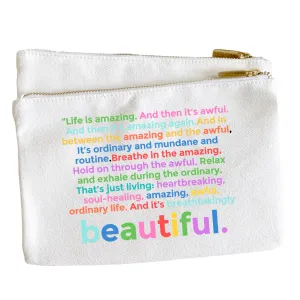 Life is Amazing Canvas Pouch