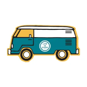Life is Good VW "Happy Van" Sticker Decal