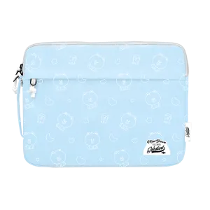 LINE FRIENDS MEETS Grinstant 13.3” Laptop Sleeve in MINI BROWN Overprint