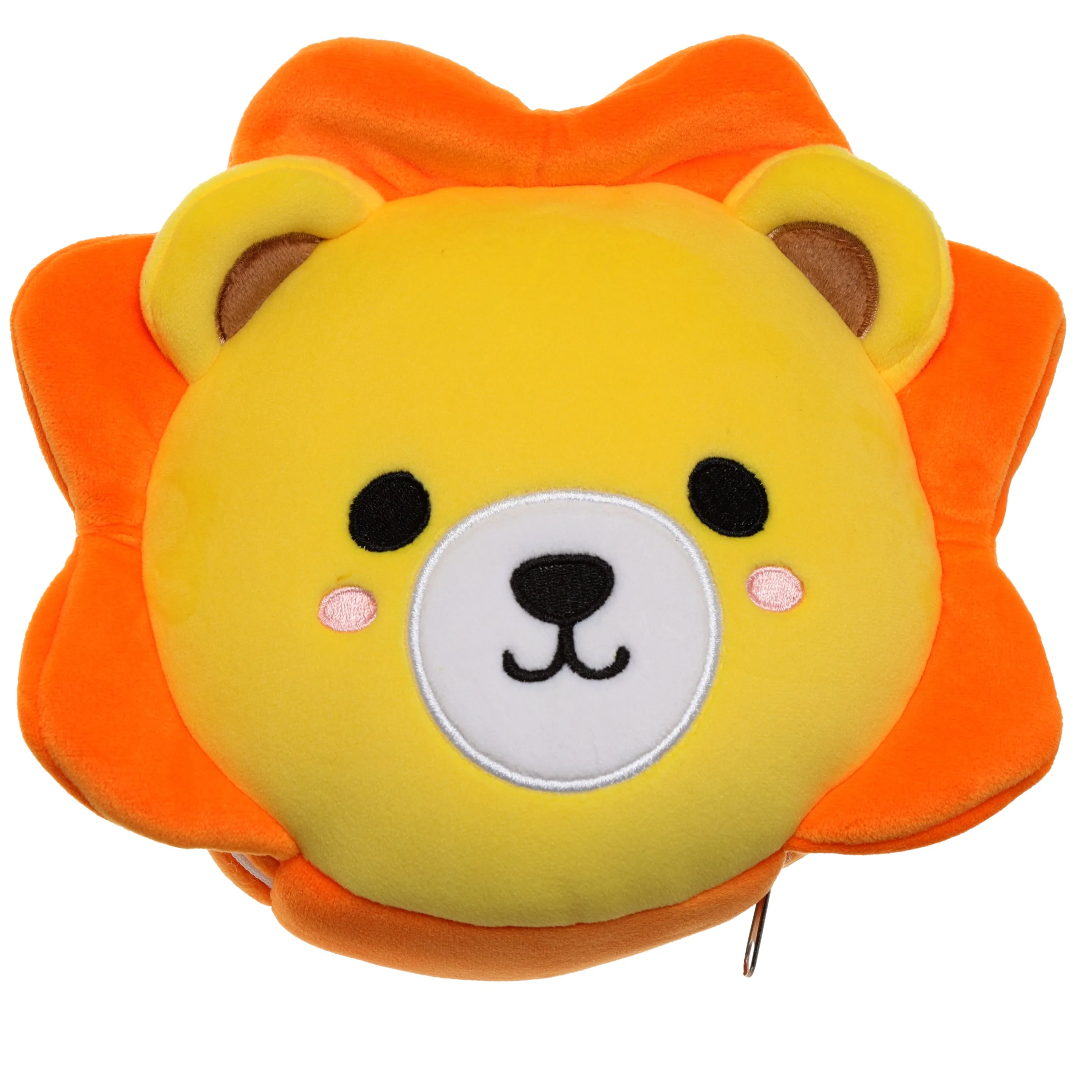 Lion Relaxeazzz Plush Round Travel Pillow & Eye Mask Set