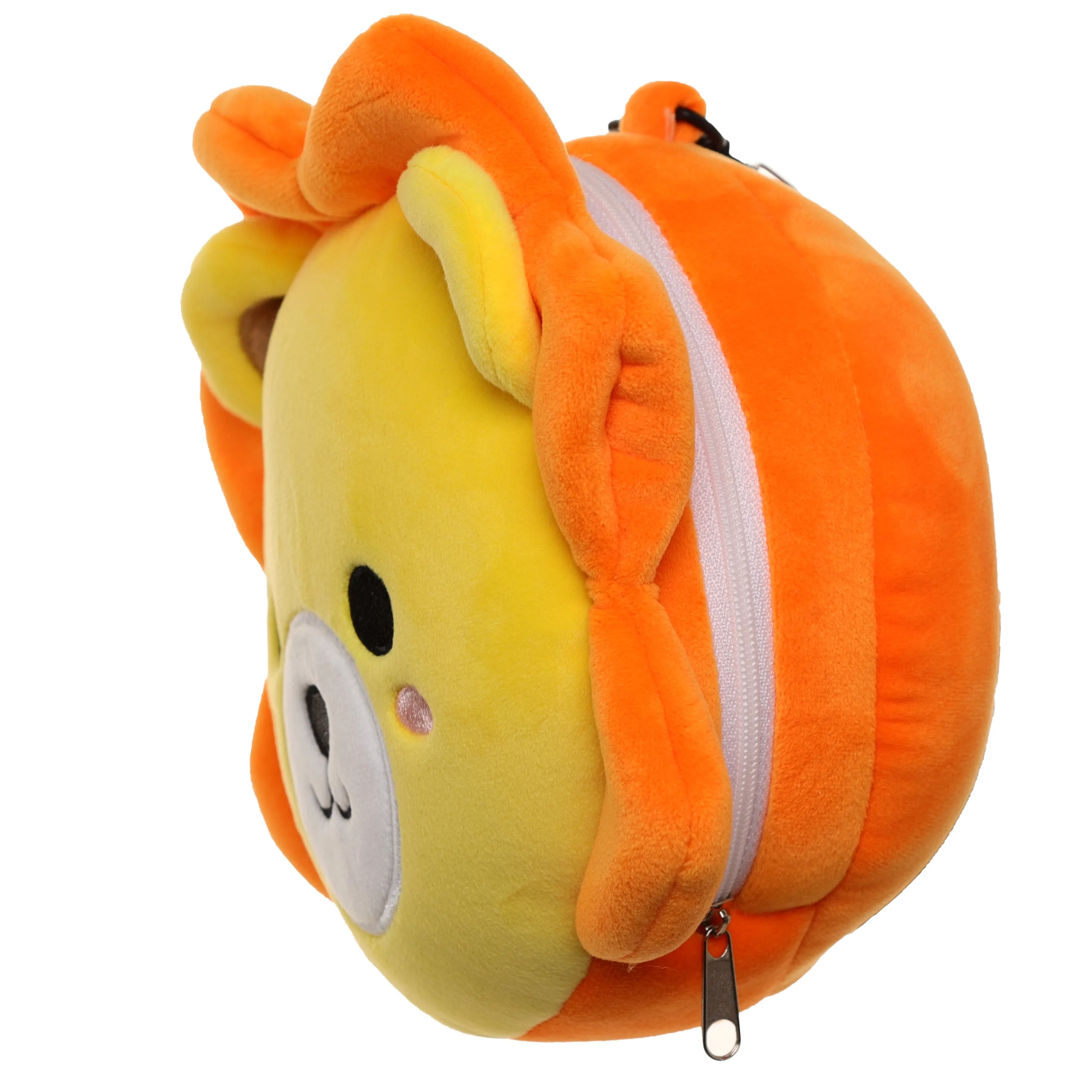 Lion Relaxeazzz Plush Round Travel Pillow & Eye Mask Set