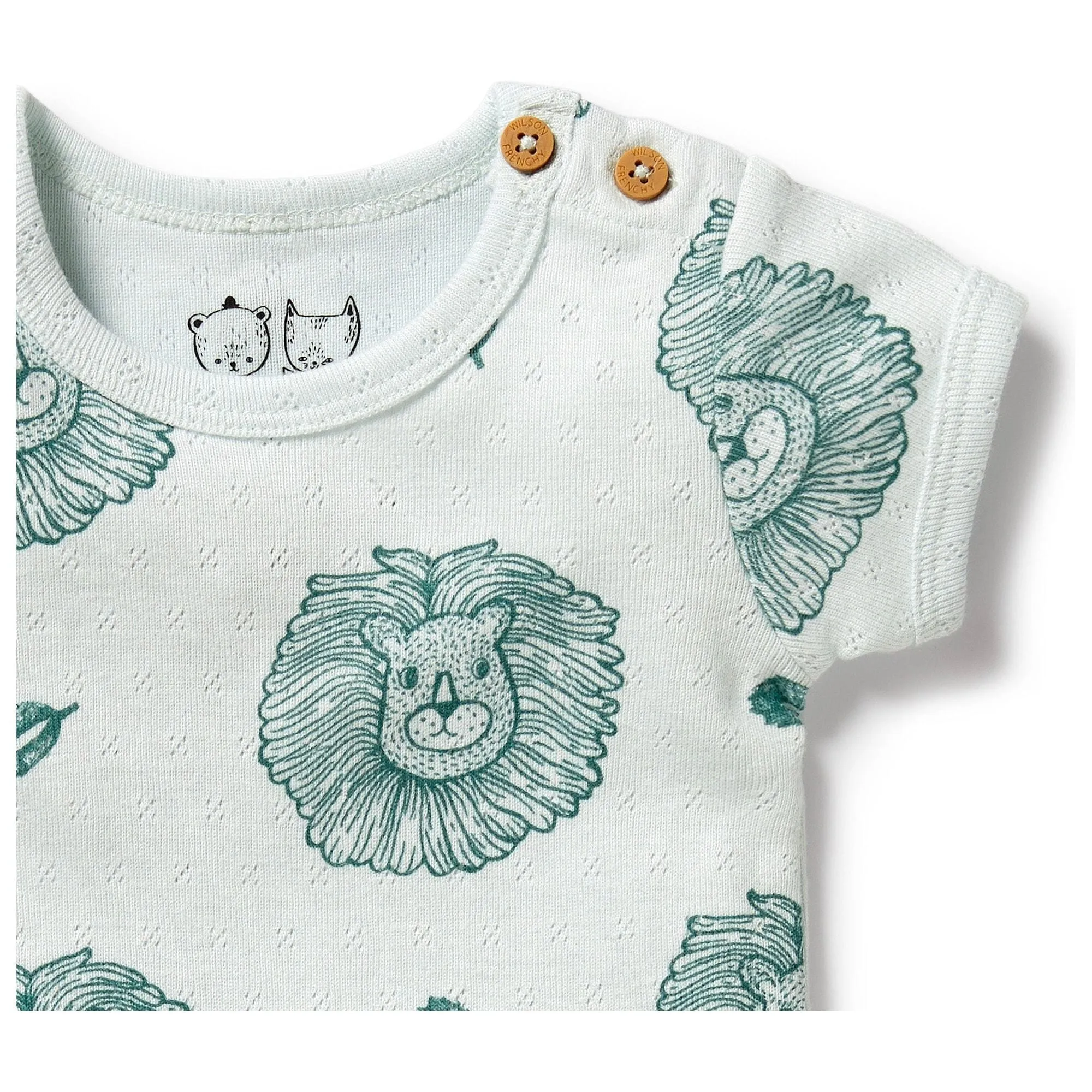 Little Lion Organic Pointelle Bodysuit