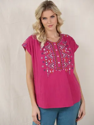 Little Miss Sunshine Embroidered Blouse