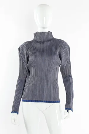 Long Sleeve Pleated Top