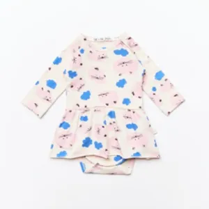Longsleeve Body with Skirt // kitty