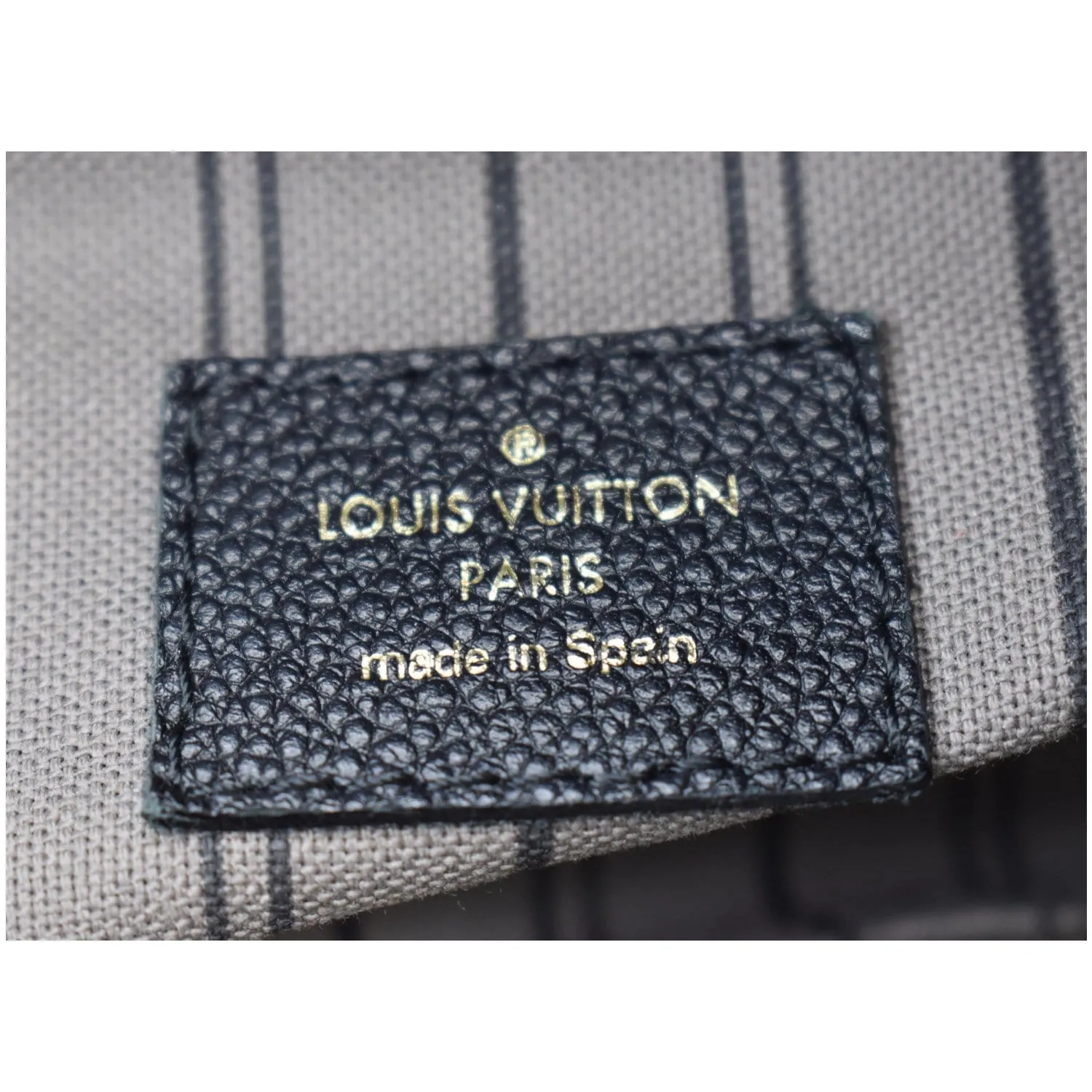 LOUIS VUITTON Artsy MM Empreinte Leather Shoulder Bag Black