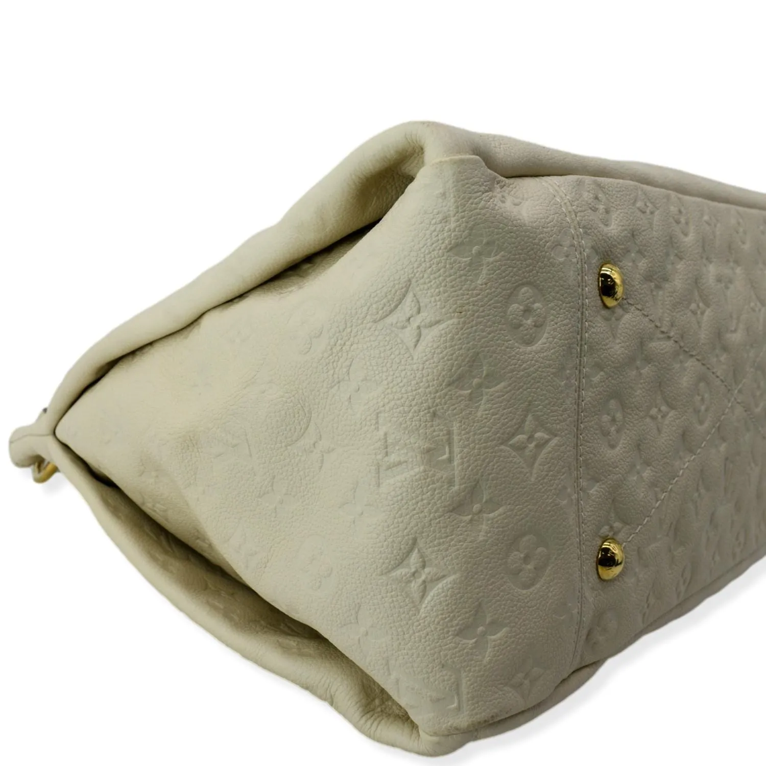 LOUIS VUITTON Artsy MM Empreinte Leather Shoulder Bag Cream
