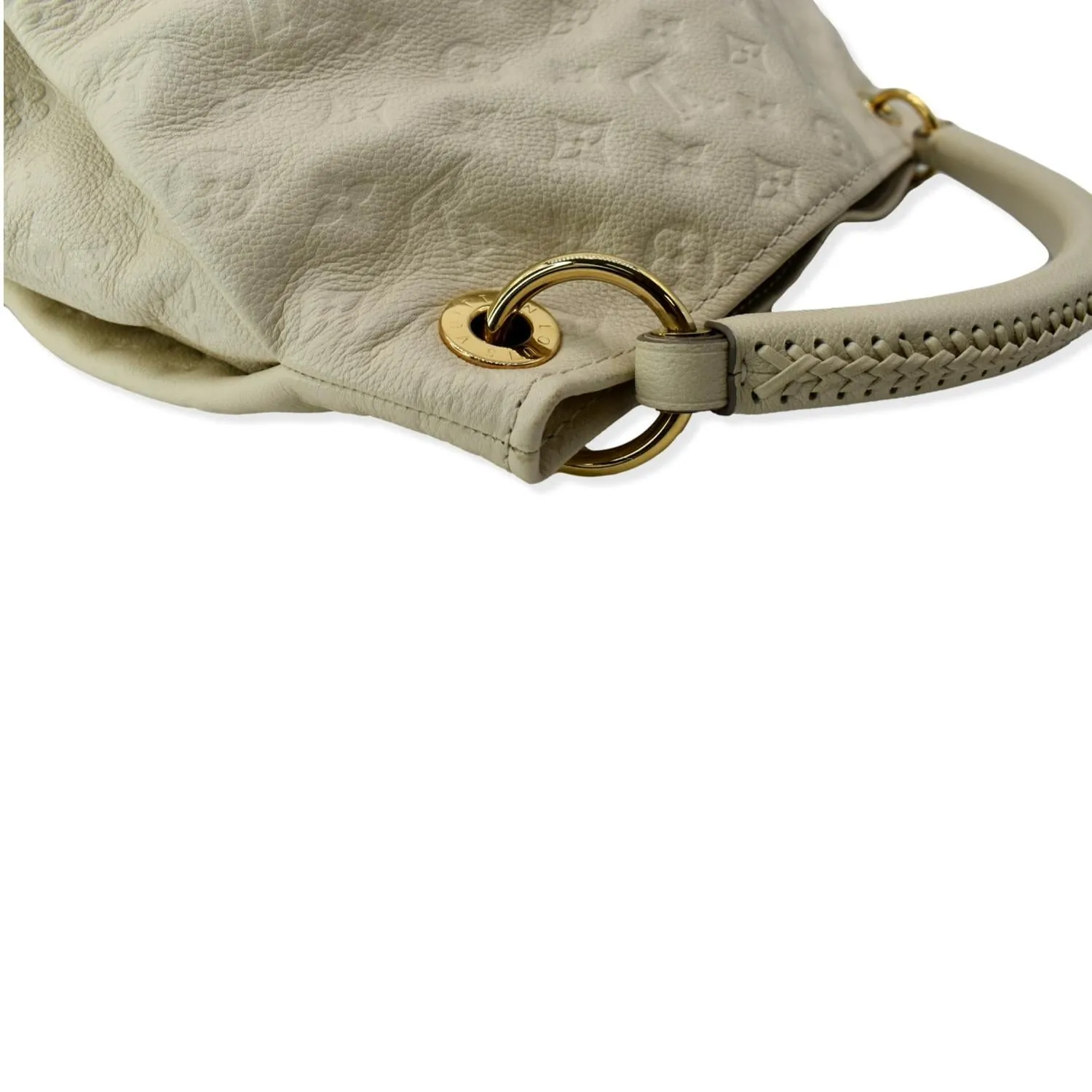 LOUIS VUITTON Artsy MM Empreinte Leather Shoulder Bag Cream